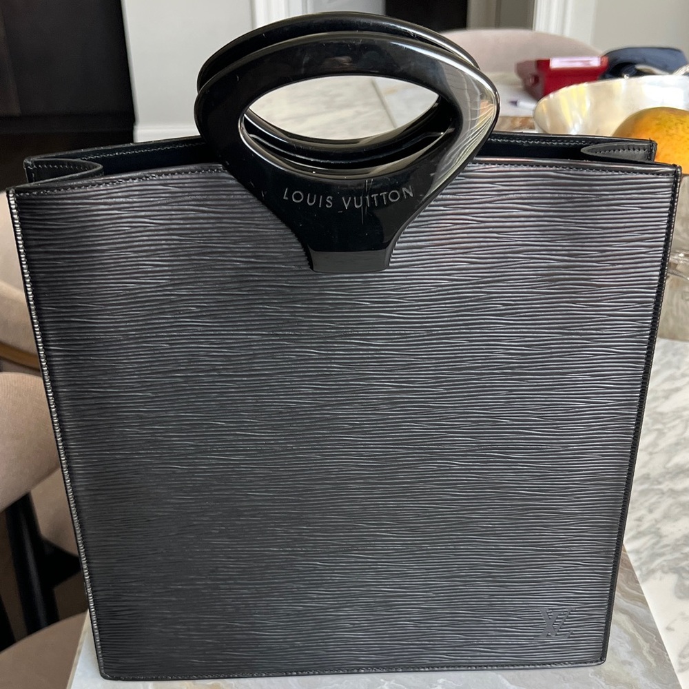 Louis Vuitton Textured Black Tote